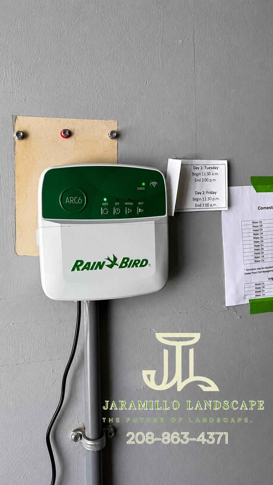 Rain Bird ARC6 smart irrigation controller installation
